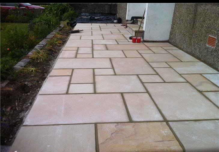 Sandstone patio